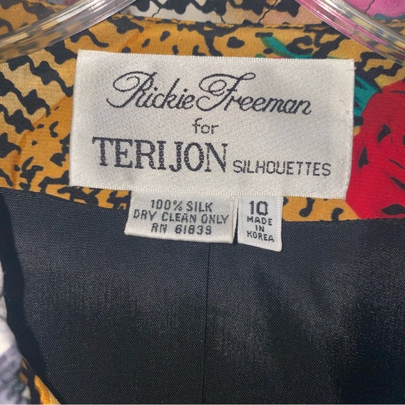 Vintage Teri John Rickie Freeman Silk Jacket - Picture 4 of 8